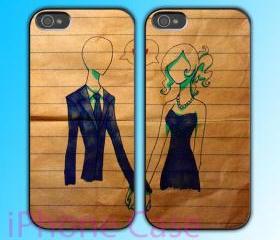 custom iPhone 4 case Couple love case Hold Your Hand 