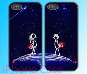 custom iPhone 4 case Couple love case Love Gift 