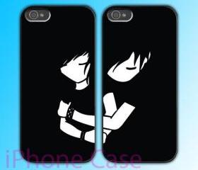 custom iPhone 4 case Couple love case Never Let You Go 