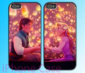 custom iPhone 4 case Couple love case Rapunzel Tangled 