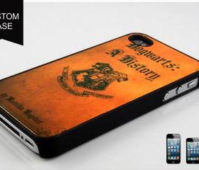 custom iPhone 5 case hogwarts a history book cover