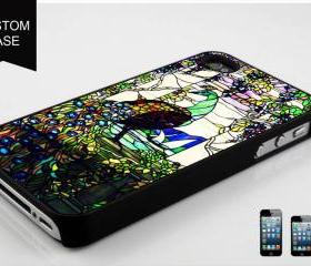 Tiffany Peacock Wisteria Stained Glass Design available iPhone 4, iPhone 4S and iPhone 5 case - Black, white and Clear